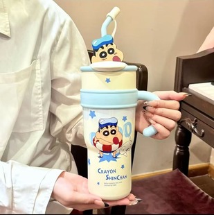 Crayon Xiao New Big Mac соломинная чашка с большой емкостью водяная чашка для мужчин и женщин с высокой степенью изоляции