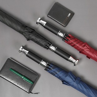 8 Bone Full Fiber Full Automatic Straight Umbrella Men's Business Long Handle Umbrella Printable Logo Long Handle Umbrella Advertising Umbrella