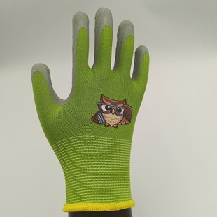 Children's Anti-bite Protective Gloves Thickened Wear-resistant Anti-skid Anti-scalding Gloves Latex Gloves for Gardening Pulling Grass and Picking