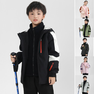 Children's Charge Clothes Spring and Autumn Outdoor Camping Windproof Single-Layer Windbreaker Campus Parent-Child Clothing Jacket for Boys and Girls