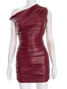 Twisted and Pleated Hip Hugging Dress Twisted and Pleated Hip Hugging Sexy Dress