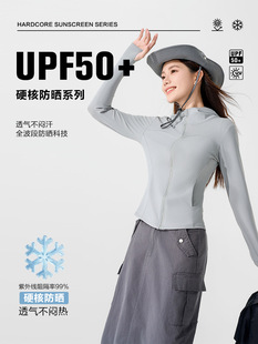 Original Yarn UV-resistant Women's Sunscreen Clothing Women's Slim-fit Outdoor Summer Yoga Hooded Sunscreen Clothing Women's Breathable Lightweight