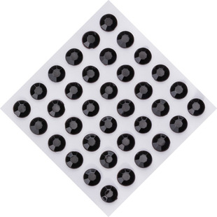 8mm round acrylic Diamond stickers single adhesive 3D plastic stone stickers hand account stickers DIY accessories 36 diamond stickers