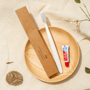 Hotel disposable toiletries suit B & B Inn hotel Kraft paper card box toothbrush factory wholesale LOGO