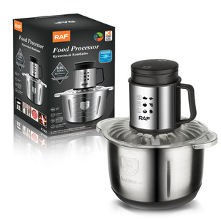 Cross-Border European Standard 5L Stainless Steel Electric Meat Grinder Kitchen Appliance for Grinding Meat and Garlic, Electric Food Processor and Blender