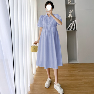 Maternity Wear, Summer Dress, Small Fresh Large Size Shirt, Summer Top, High-End Style
