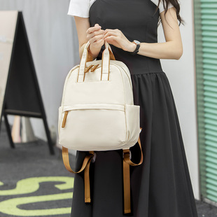 Backpack Women's 2024 New Large Capacity Student School Bag Commuting Computer Backpack Lightweight Casual Easiest for Match Travel Bag