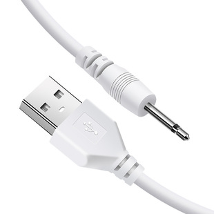 usb to 2.5 Audio mono charging cable face washing instrument sex products 2.5 round charging cable wholesale