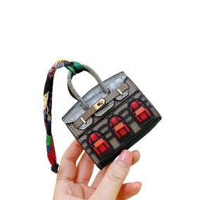 H new mini small pendant small house platinum bag creative cute lipstick bag headset car key bag