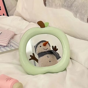 Ins Cute Makeup Mirror Student Dormitory Portable Desktop Makeup Mirror Home Bedroom Office Eerable Dressing Mirror