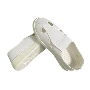 Custom dust-proof pvc/pu/SPU anti-static shoes dust-free clean work labor protection shoes mesh four-hole canvas cotton shoes