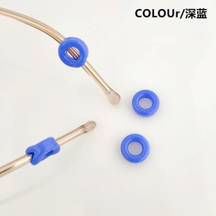 Glasses soft silicone earmuffs hollow circle hollow round candy color Earmuffs Ear hook multi-color glasses accessories
