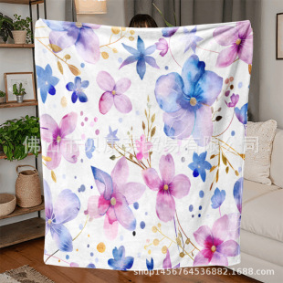 Amazon's Popular Adult and Kidsren's 3D Digital Printing Flannel Thickeneded Blanket Wholesale Cross-Border Multi-Style
