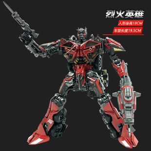 Baiwei TW1024B Fire Hero упрощенная версия фильма, пожарная машина божественного врага, деформированная модель игрушечного робота