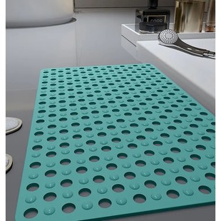 Cross-border bathroom anti-slip mat large hole hydrophobic large suction cup anti-fall mat shower room bathroom bath hydrophobic mat