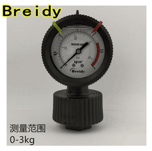 Pp Single-Sided and Double-Sided Diaphragm Pressure Gauge Acid and Alkali Corrosion Resistant Diaphragm Pressure Gauge 0-4kg Full Specifications Y-Son Brand