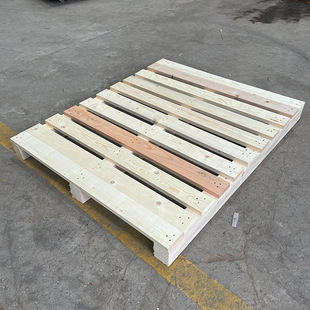 Wooden Pallet Four-sided Fork Warehouse Shelf Fumigation-free Pallet Large Machinery Wooden Card Board Pallet Forklift Board