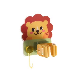 Nordic Cartoon Mop Rack Punch-free Wall-mounted Toilet Mop Hook Household Traceless Mop Fixer Mop
