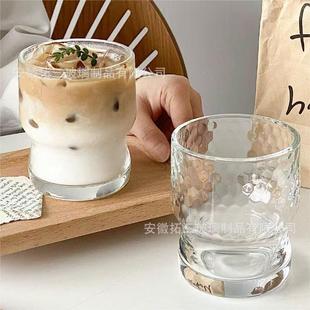 High-value Glass Water Cup Household Creative Ice American Coffee Cup Household Drinking Juice Cup Beer Stacked Cup