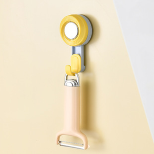 Vacuum suction cup rotating bathroom toilet hook wall non-perforated strong seamless hook towel clothes hook