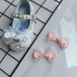 Chinese Style Shoe Flower Decoration Bow Children's Cute Shoe Flower Decoration Accessories Shoe Buckle Girl Princess Shoe Accessories