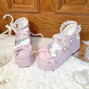 Sense itJK Lolita Shoes Small Leather Shoes 2k Sweet Cute L Platform Bottom Ld Sweet Cool Shoes ol Princess yola
