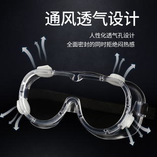 Goggles anti-fog anti-spittle anti-impact anti-splash transparent windproof dustproof four bead sealed glasses for men and women Wholesale