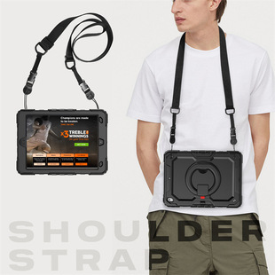 Suitable for iPad 10.2 2021 8 9th contrast color silicone bracelet bracket tablet case Air4 strap protective shell