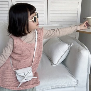 New Mini children's bag Korean-style cute princess bag shoulder messenger bag tassel decorative small shoulder bag for boys and girls