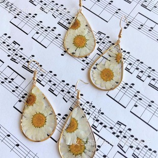 Cross-border foreign trade fashion chrysanthemum pendant earrings necklace factory direct