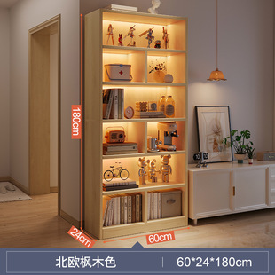 Bookcase Living Room TV Cabinet Side Storage Cabinet Household Bookshelf Floor Storage Cabinet Integrated Multi-layer Corner Cabinet