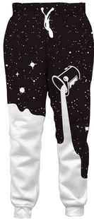 Cross-border foreign trade Amazon best selling 3D digital colorful pattern printing men's European and American leisure sports loose pants