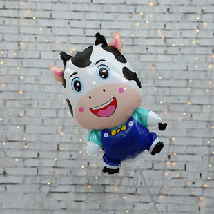 Six one stall night market children's cartoon clip holder micro-business push large hand-held drag rod clip cartoon shape