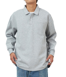 American Style New Autumn cityboy Shoulder Polo Shirt Long Sleeve American Style Fashion Brand Loose Lace Pocket Long Sleeve T-Shirt