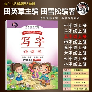 Synchronous copybook Primary School junior high school one two three four five six seven People's Education Edition Tian Yingzhang regular script copy book ink fragrance China