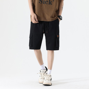 Pure Cotton Tooling Shorts Men's Summer New American Style Trendy Brand Loose Casual All-match Sports Pants for Boys