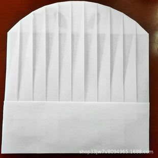 Quality assurance factory direct supply chef hat round hat hotel supplies non-woven chef hat non-woven round top hat