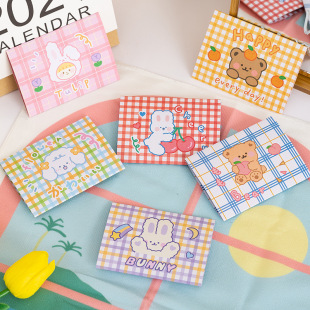 ins Children's Day Cute Cartoon Folding Birthday Holiday Blessing Thank You Gift Message Envelope Letter Paper Card Greeting Card