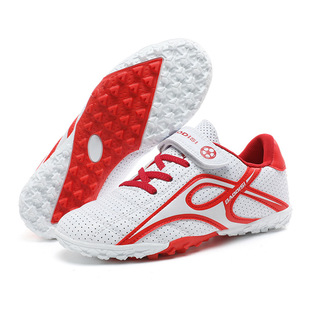 2024 Cross-border New Low-top Children's Velcro Football Shoes Student Long Nail Broken Nail Grass Competition Training Sneakers
