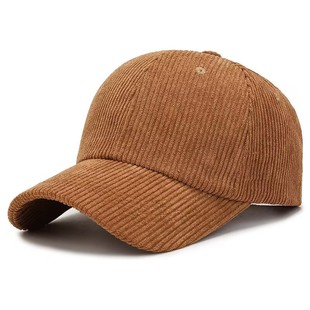 New Autumn and Winter Light Plate Corduroy Baseball Cap Men's Baseball Cap Korean-style All-match Plaid Cold-proof Cap