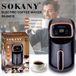 Экспорт SOKANY Кофеварка 600 мл с экраном турецкий кофе coffee maker 04015