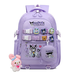 Anime Backpack Cute Schoolbag Female Male Student Back-to-School Schoolbag Cartoon Backpack Large Capacity Travel Bag Schoolbag