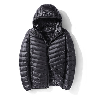 Winter Fat plus size Lightweight Down Jacket Men's Vertical Collar Fashion Brand Short Fat Plus Increase White Duck Down Jacket 50 Velvet