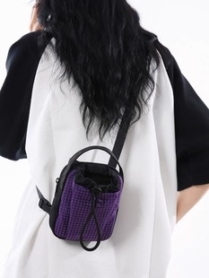 Personalized Tooling Headset Water Bottle Bag Men's Street Trendy Cool Large Capacity Outdoor Commuter Storage Mobile Phone Bag Crossbody Bag Women's