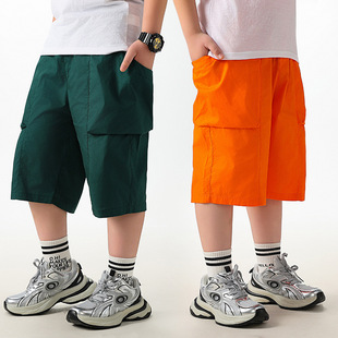Chubby Children's Shorts Plus-sized Plus-sized Summer Thin Zhongda Children's Pants Children's Five-point Pants Chubby Boys Boys' Work Shorts