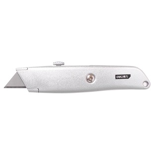 Deli heavy duty self-locking aluminum alloy art knife T-shaped trapezoidal wallpaper knife paper cutter carpet knife DL4260