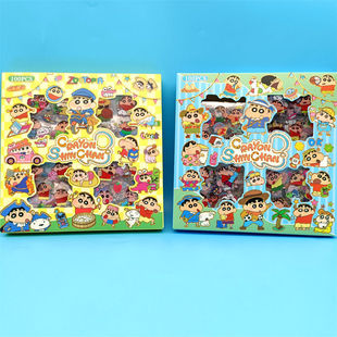 Cartoon Jiyka Wow 100 Transparent Stickers Children's Creative diy Hand Account Material Various Shape Stickers Cross Border