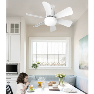 New recommend E27 Screw Fan Light Removable Leaf Remote Control Mute Bulb Hanging Fan Light Guest Dining Room Bedroom Lighting