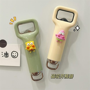 Beer Bottle Opener Refrigerator Stickers Household Multi-functional Drink Opener High-value Creative Cartoon Cute Ins Style