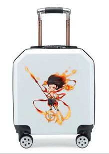 Children's trolley case student password box universal wheel cartoon trolley case wholesale printable logo 18-inch luggage